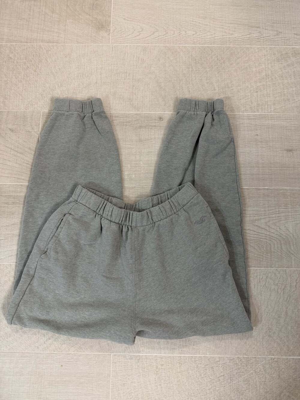 Hollister Adjustable-Rise Grey Jogger Sweatpants
